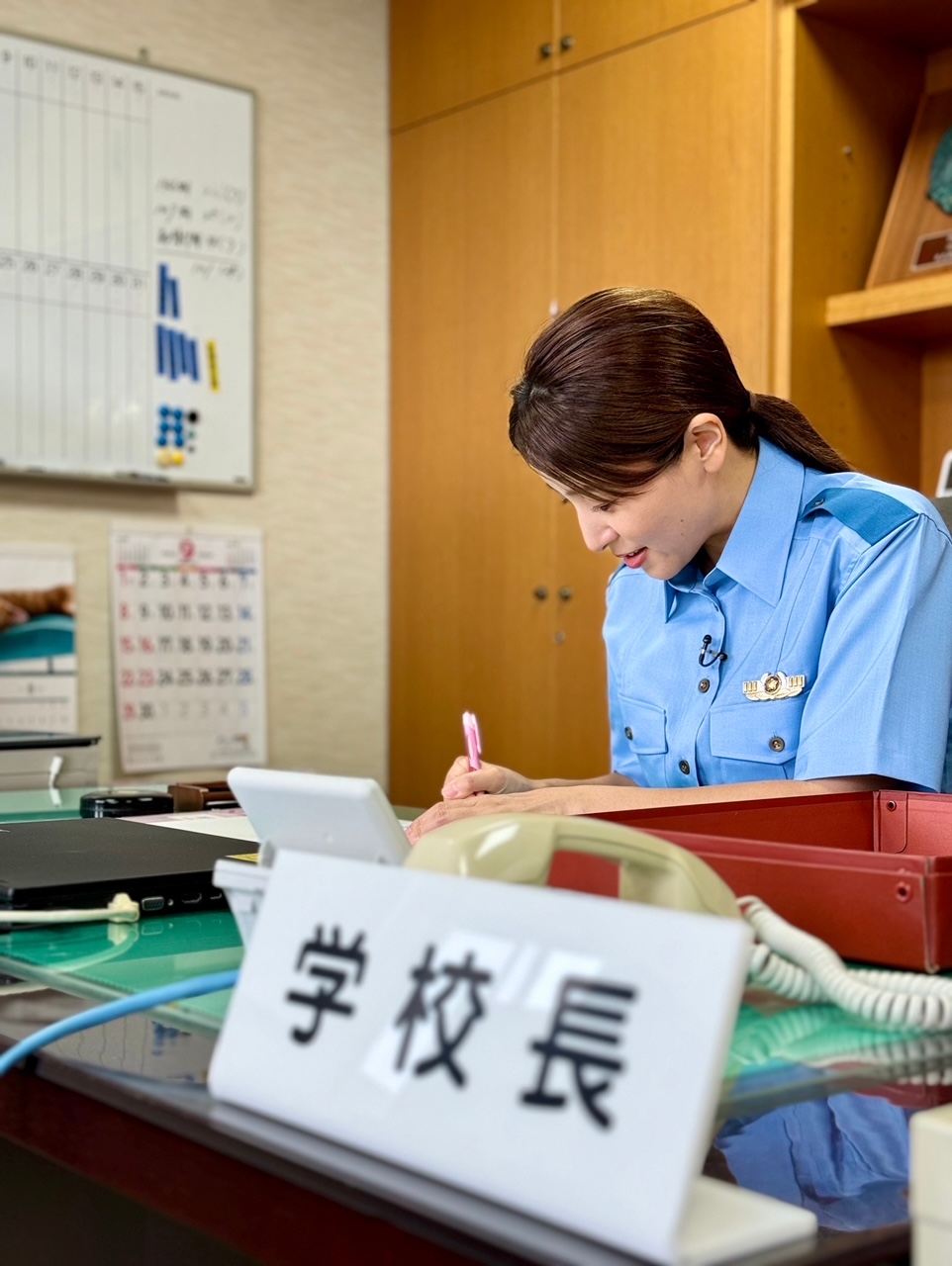 一日警察学校長に任命されました！